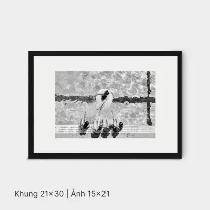 True family | Bộ khung ảnh gia đình treo tường 6 bức, gỗ sồi đen - TF6BL - Hình ảnh 4