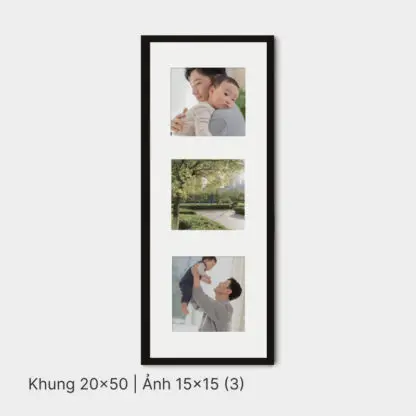 Our Memory | Bộ khung ảnh kỉ niệm treo tường 6 bức, gỗ sồi đen - OM6BL - Hình ảnh 4