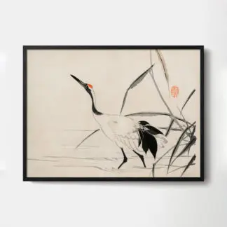 Tranh chim hạc Mochizuki Gyokusen 1