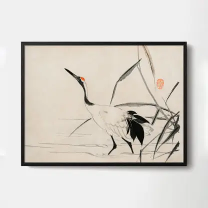 Tranh chim hạc Mochizuki Gyokusen 1