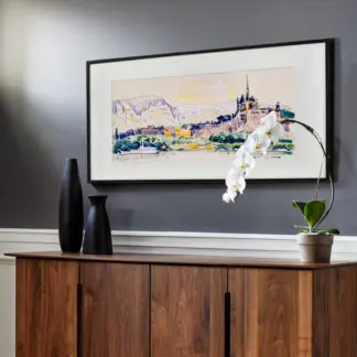 Tranh vẽ phong cảnh 53x103cm - Paul Signac (1919)