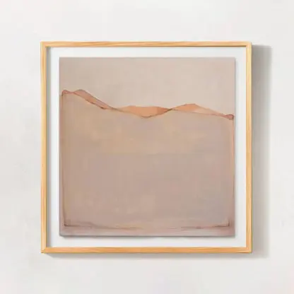 Tranh trừu tượng với tone màu hồng pastel hiện đại 83x83cm - 140918