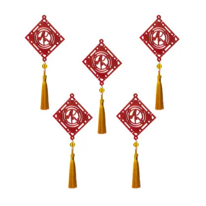 Bộ 5 chữ An đỏ