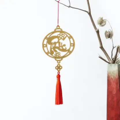 Dây treo tết chữ Phúc vàng 1