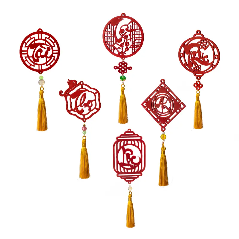 COMBO 6 DÂY TREO TẾT THƯ PHÁP ĐỎ 1