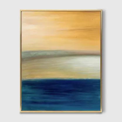 The sunset - Tranh sơn dầu phong cảnh biển  60x80cm