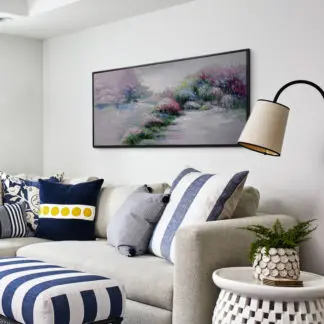 Vườn Xuân - Tranh vẽ sơn dầu phong cảnh hoa 70x140
