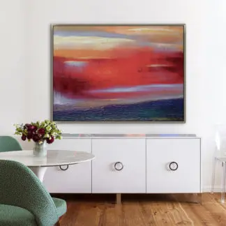 Red - Tranh sơn dầu trừu tượng 80x100