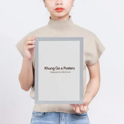 21x30 khung ảnh gỗ sồi xám