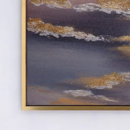 Purple - Tranh sơn dầu dát vàng trừu tượng 60x80 - Hình ảnh 3