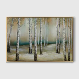 The forest - Tranh sơn dầu phong cảnh khu rừng yên tĩnh 80x120