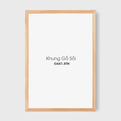 Khung tranh gỗ sồi tự nhiên A3