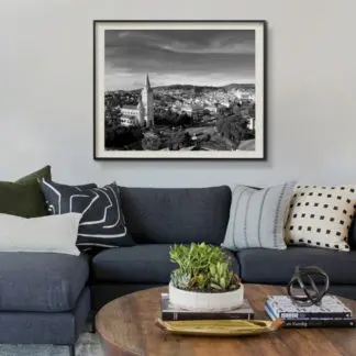 Tranh phong cảnh Đà lạt trắng đen - In Giclee - NAG Lộc Nguyễn