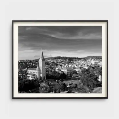 Tranh phong cảnh Đà lạt trắng đen - In Giclee - NAG Lộc Nguyễn