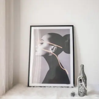 Khung tranh gỗ đen 50x70 cm, gỗ sồi (nhiều màu) bản 1.5 cm