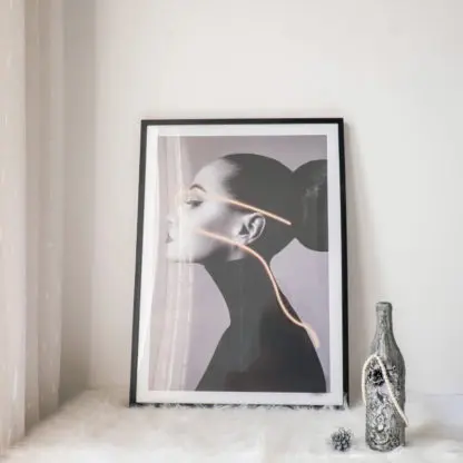 Khung tranh gỗ đen 50x70 cm, gỗ sồi (nhiều màu) bản 1.5 cm