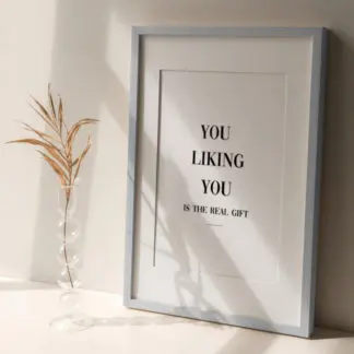 khung tranh gỗ sồi xám 30x42