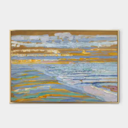 120x180 Piet Mondrian's View from the Dunes with Beach and Piers, Domburg (1909)