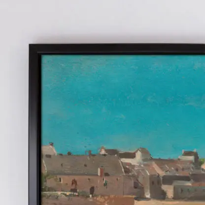 Tranh phong cảnh biển Ngôi làng bên bờ biển - Tranh canvas danh họa Odilon Redon - Hình ảnh 2
