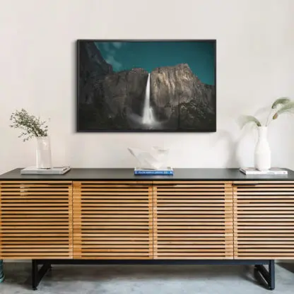 Tranh caphong cảnh thác nước trong đêm - Tranh canvas - Hình ảnh 2