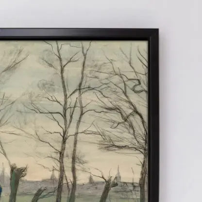 Đường Amsterdam Skyline Viewed from the West (1899) - Tranh canvas treo tường danh hoạ Piet Mondrian - Ảnh 2