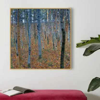 Beech Grove I (1902) - Tranh canvas treo tường danh hoạ Gustav Klimt 80x80cm - Ảnh 3