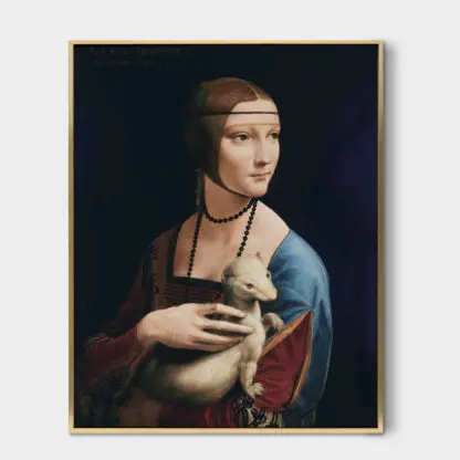 Lady with an Ermine - Tranh canvas treo tường Leonardo da Vinci - Ảnh 3