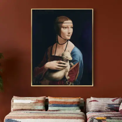 Lady with an Ermine - Tranh canvas treo tường Leonardo da Vinci