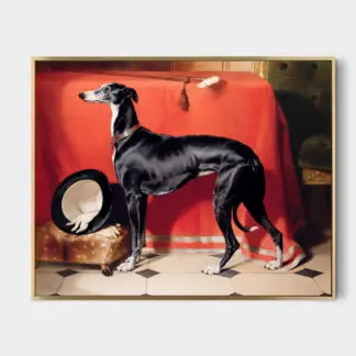 Tranh con chó mực - canvas treo tường Sir Edwin Landseer