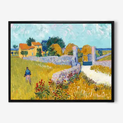 Ngôi nhà nông trại ở Provence - Tranh canvas Vincent Van Gogh (1888) - Ảnh 4