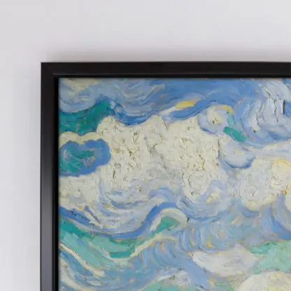 Cánh đồng lúa với cây tùng - Tranh canvas Vincent Van Gogh (1889) - Ảnh 3