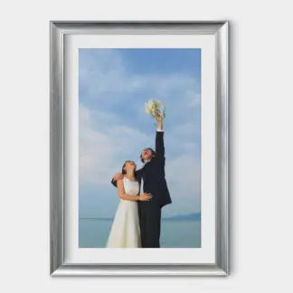 khung ảnh cưới 60x90 bạc 5cm