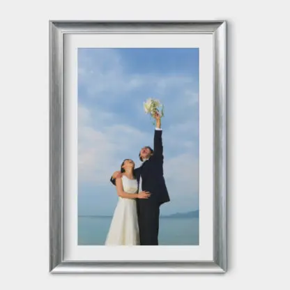 khung ảnh cưới 60x90 bạc 5cm