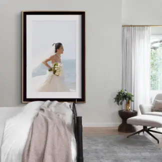 khung ảnh cưới đen viền vàng 60x90 3,5cm 2