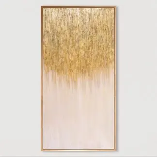 Golden Light - Tranh sơn dầu dát vàng 70x140
