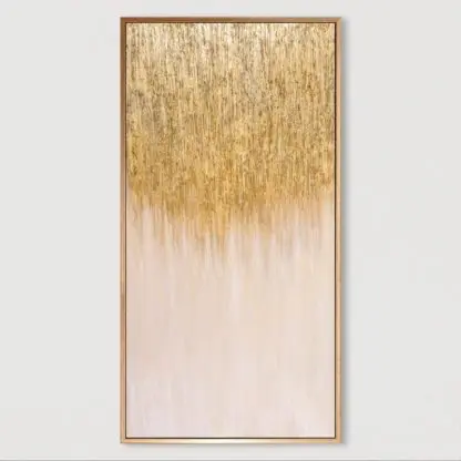 Golden Light - Tranh sơn dầu dát vàng 70x140