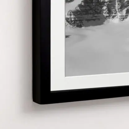 Dãy núi hùng vĩ 60x80- Tranh phong cảnh trắng đen hiện đại - Hình ảnh 3