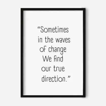 Sometime - Tranh typography khung kính