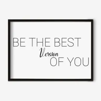 Tranh chữ typography - Be the best version of you