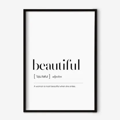 Beautiful - Tranh chữ typography