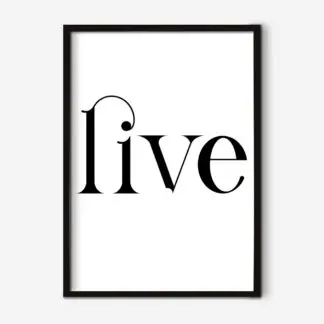 Live - Tranh typography hiện đại