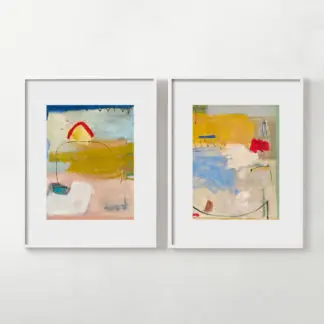bộ 2 tranh trừu tượng 50x70 1