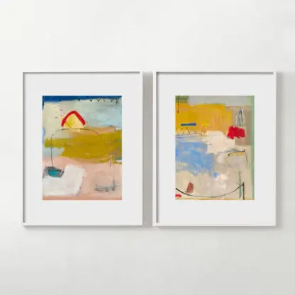 bộ 2 tranh trừu tượng 50x70 1