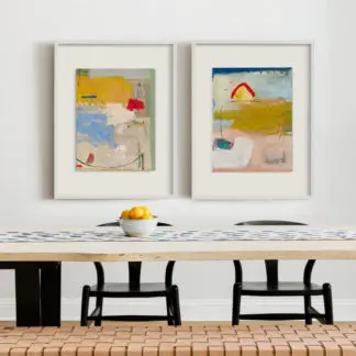 bộ 2 tranh trừu tượng 50x70 2