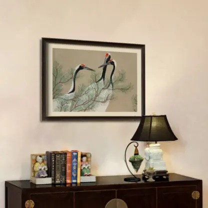 Cranes from Momoyogusa–Flowers of a Hundred Generations (1909) by Kamisaka Sekka-id-2049894-jpeg 2