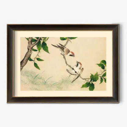 Gossiping Sparrows (18th Century) painting in high resolution by Zhang Ruoai-id-2825038-jpeg