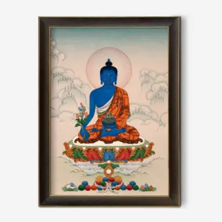 Tranh Phật nền màu trung tính 1 50x70