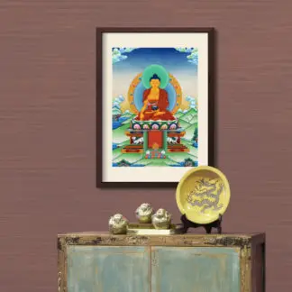 Tranh Phật nền màu trung tính 12.1 50x70