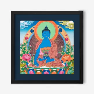 Tranh phật bo xanh 1 50x50