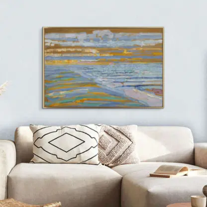 Tranh trừu tượng canvas Piet Mondrian 80x100cm